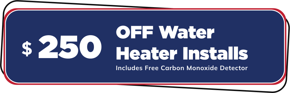 Off water heater installs