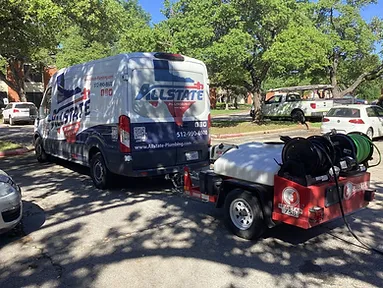 Service truck of Allstate Plumbing