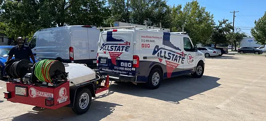 Service truck of Allstate Plumbing